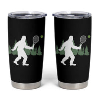 Funny Sasquatch Tennis Player Tumbler Cup Folklore Cryptid Gift - Wonder Print Shop