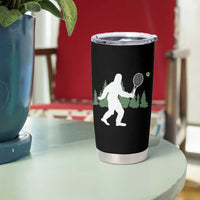 Funny Sasquatch Tennis Player Tumbler Cup Folklore Cryptid Gift - Wonder Print Shop