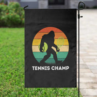 Vintage Retro Bigfoot Tennis Player Gift Garden Flag Tennis Champ - Wonder Print Shop