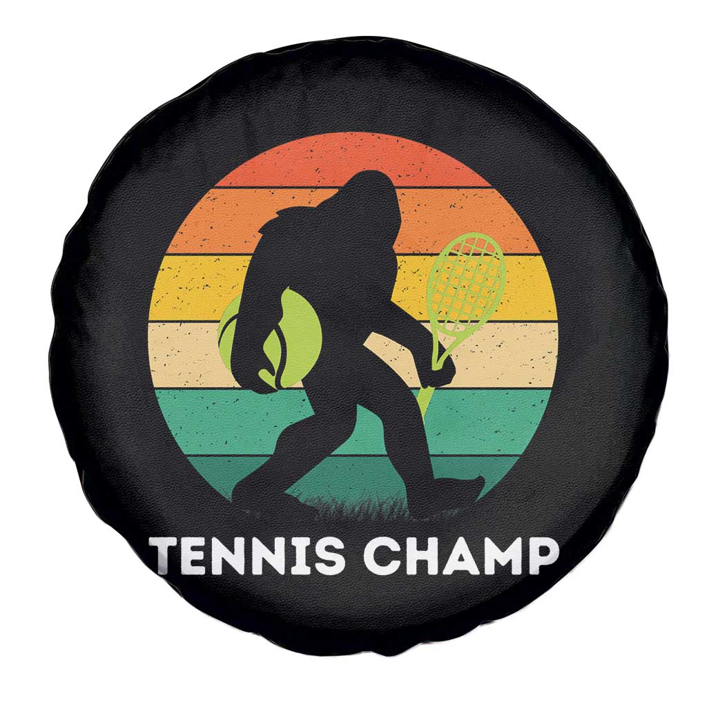 Vintage Retro Bigfoot Tennis Player Gift Spare Tire Cover Tennis Champ - Wonder Print Shop