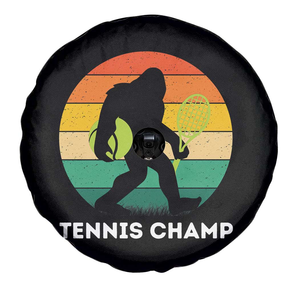 Vintage Retro Bigfoot Tennis Player Gift Spare Tire Cover Tennis Champ - Wonder Print Shop