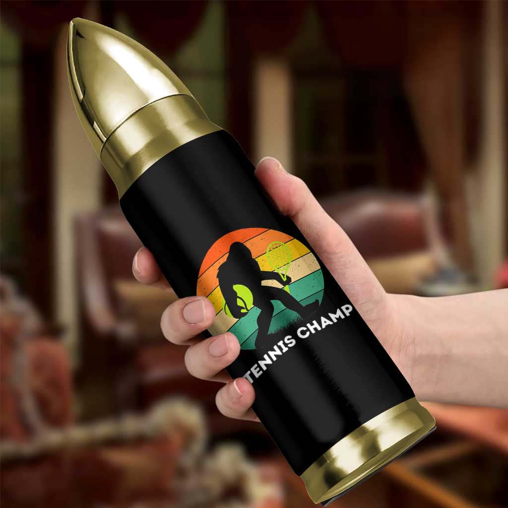 Vintage Retro Bigfoot Tennis Player Gift Bullet Tumbler Tennis Champ - Wonder Print Shop