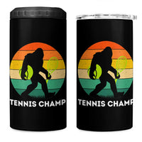 Vintage Retro Bigfoot Tennis Player Gift 4 in 1 Can Cooler Tumbler Tennis Champ - Wonder Print Shop