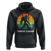 Vintage Retro Bigfoot Tennis Player Gift Hoodie Tennis Champ - Wonder Print Shop