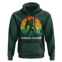 Vintage Retro Bigfoot Tennis Player Gift Hoodie Tennis Champ - Wonder Print Shop