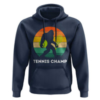 Vintage Retro Bigfoot Tennis Player Gift Hoodie Tennis Champ - Wonder Print Shop