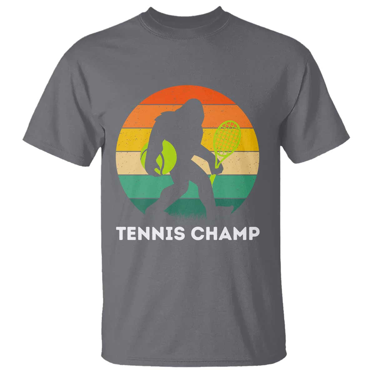 Vintage Retro Bigfoot Tennis Player Gift T Shirt Tennis Champ - Wonder Print Shop