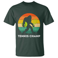 Vintage Retro Bigfoot Tennis Player Gift T Shirt Tennis Champ - Wonder Print Shop
