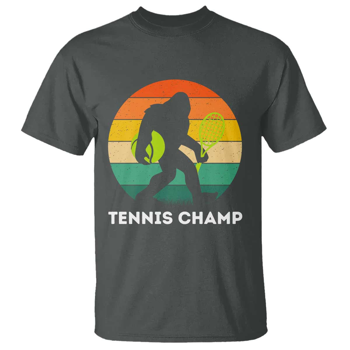 Vintage Retro Bigfoot Tennis Player Gift T Shirt Tennis Champ - Wonder Print Shop