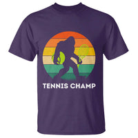 Vintage Retro Bigfoot Tennis Player Gift T Shirt Tennis Champ - Wonder Print Shop