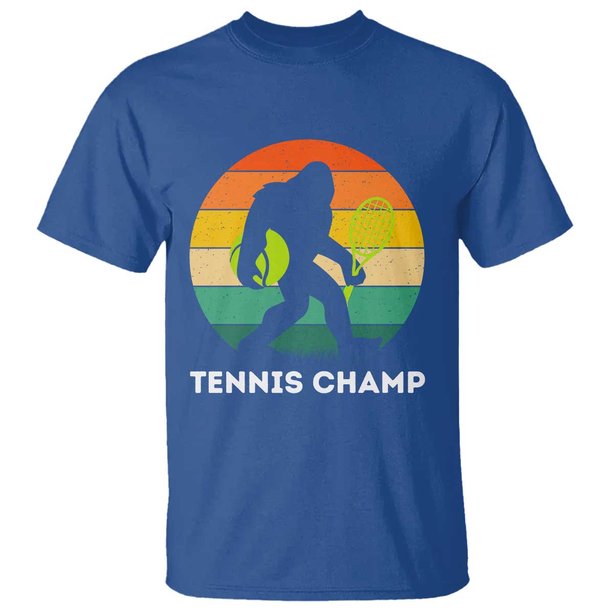 Vintage Retro Bigfoot Tennis Player Gift T Shirt Tennis Champ - Wonder Print Shop