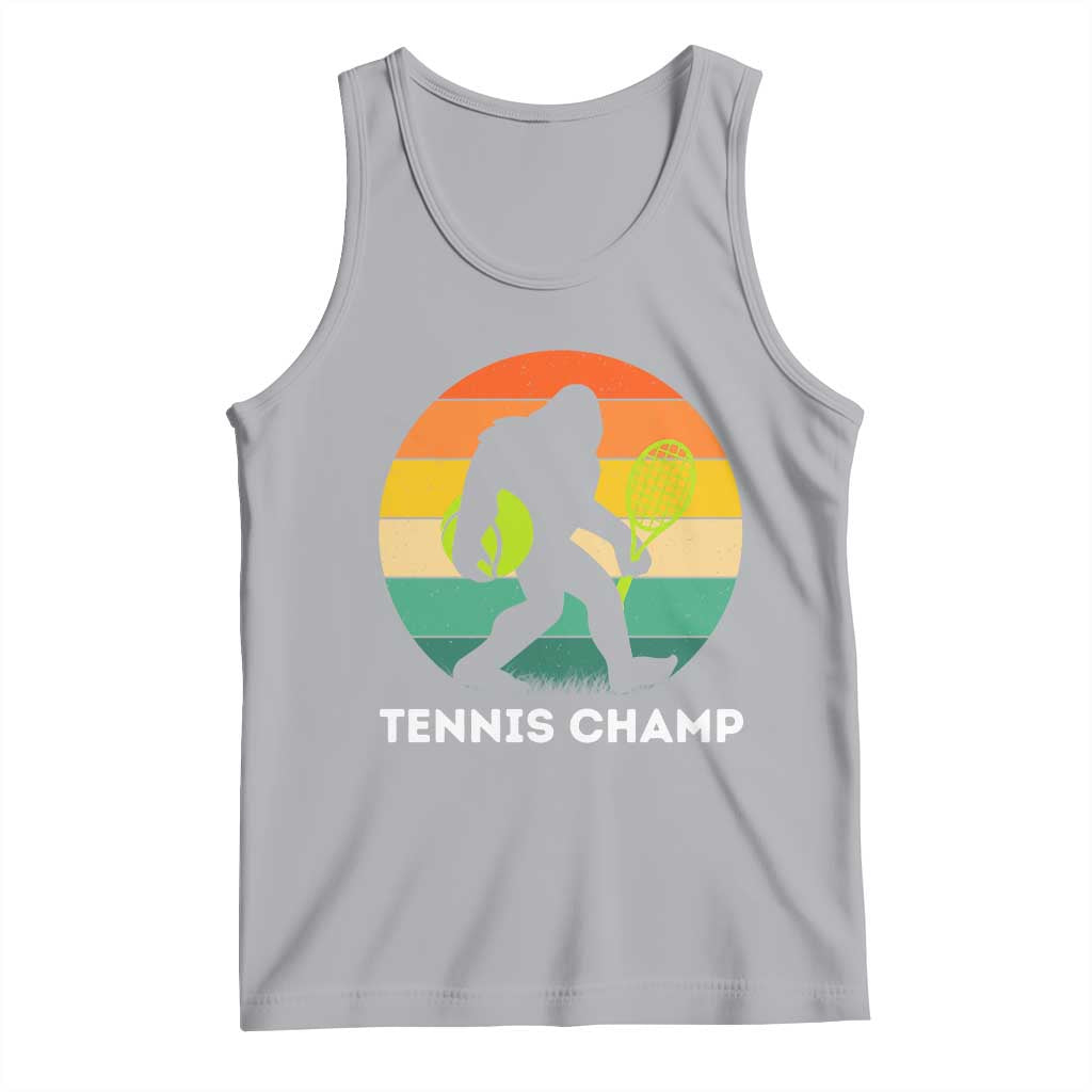 Vintage Retro Bigfoot Tennis Player Gift Tank Top Tennis Champ - Wonder Print Shop