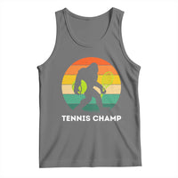 Vintage Retro Bigfoot Tennis Player Gift Tank Top Tennis Champ - Wonder Print Shop