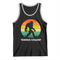 Vintage Retro Bigfoot Tennis Player Gift Tank Top Tennis Champ - Wonder Print Shop