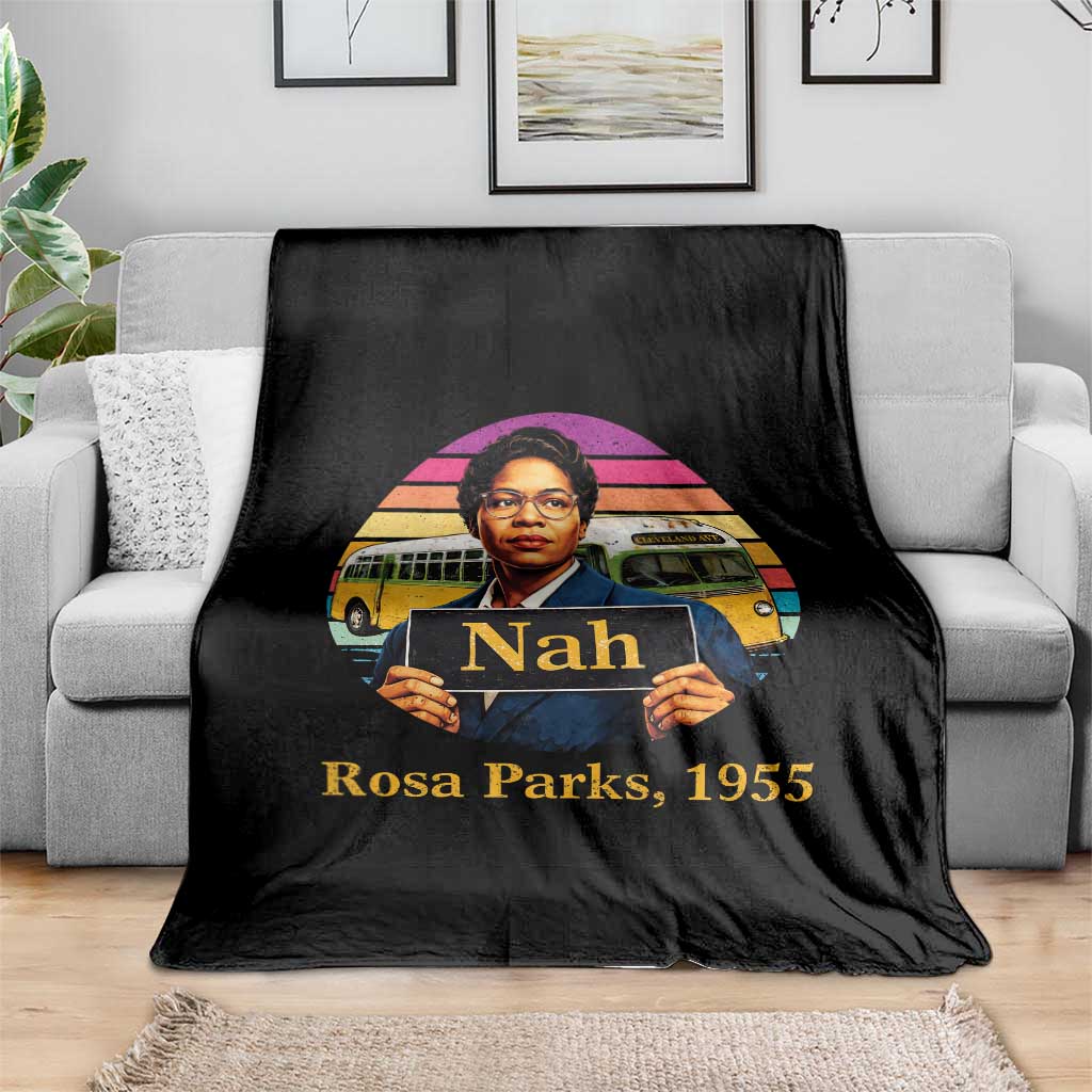 Rosa Parks Quote Throw Blanket The Only Tired I Was Was Tired Of Giving In
