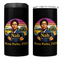 Rosa Parks Quote 4 in 1 Can Cooler Tumbler The Only Tired I Was Was Tired Of Giving In