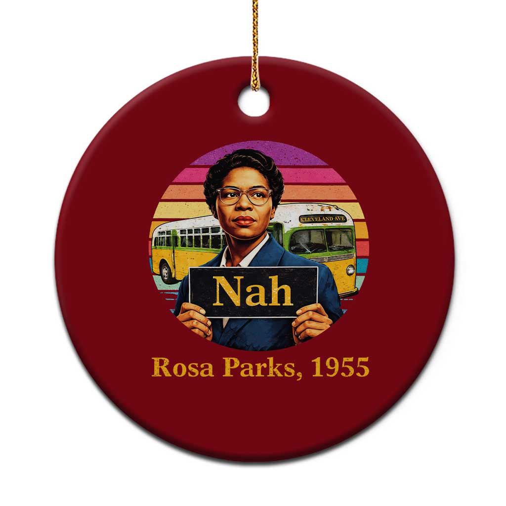 Rosa Parks Quote Ceramic Ornament The Only Tired I Was Was Tired Of Giving In