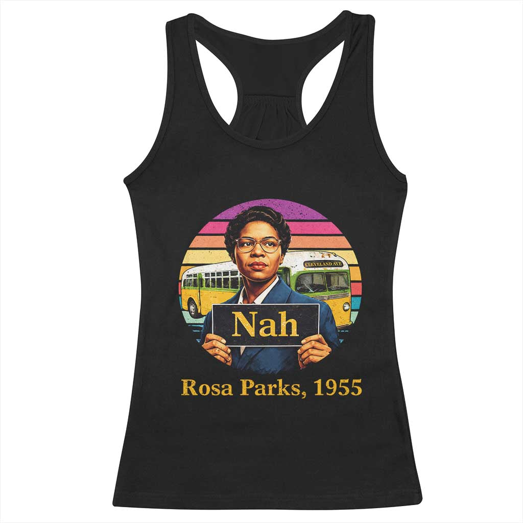 Rosa Parks Quote Racerback Tank Top The Only Tired I Was Was Tired Of Giving In