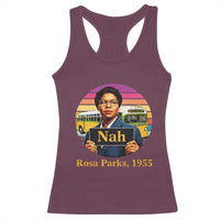 Rosa Parks Quote Racerback Tank Top The Only Tired I Was Was Tired Of Giving In