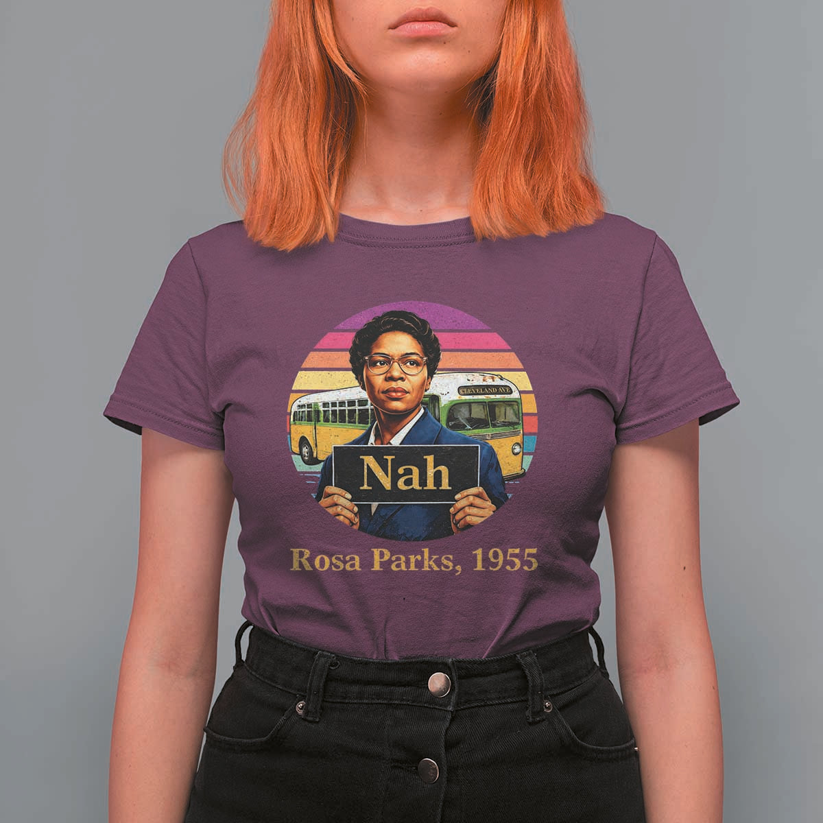 Rosa Parks Quote T Shirt For Women The Only Tired I Was Was Tired Of Giving In