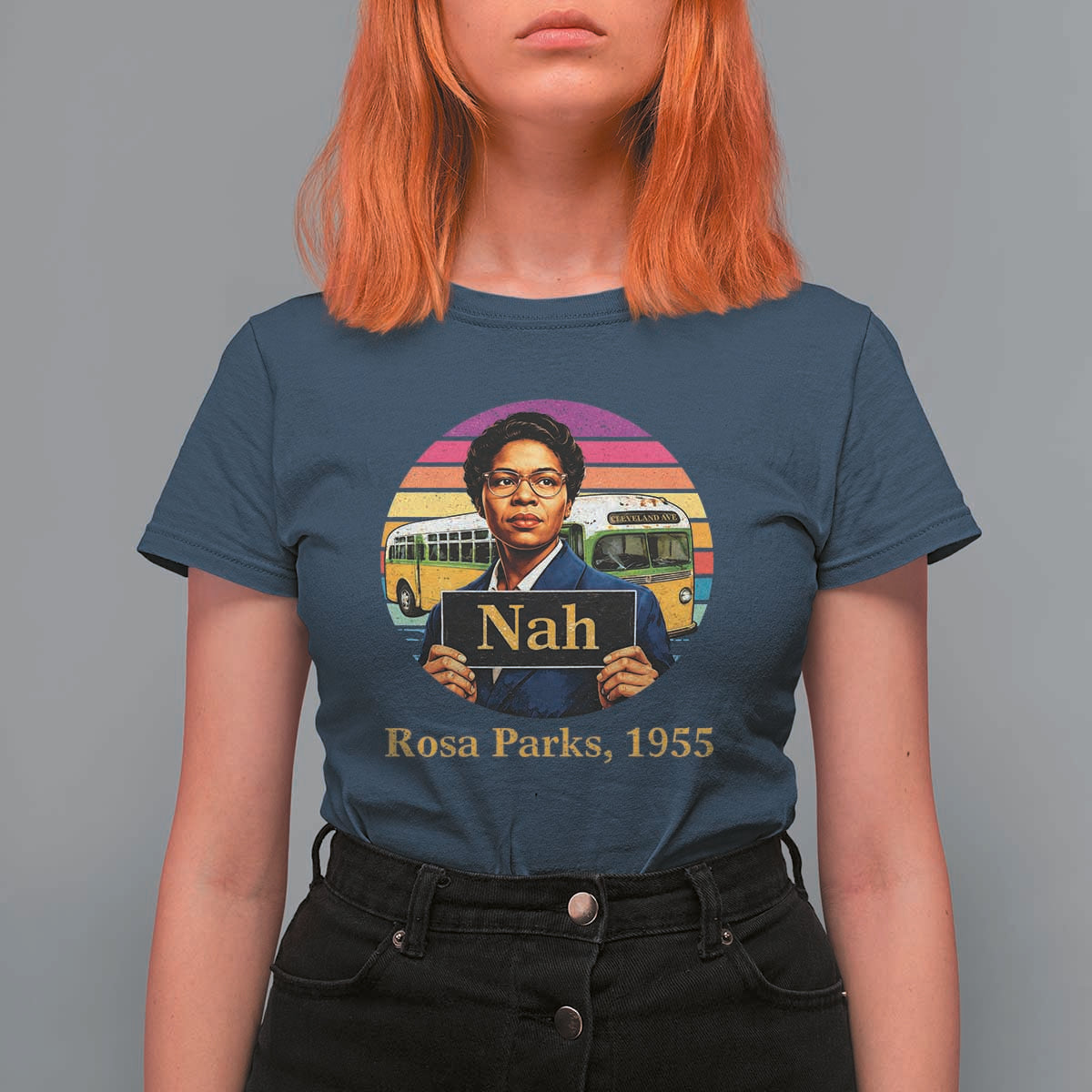 Rosa Parks Quote T Shirt For Women The Only Tired I Was Was Tired Of Giving In