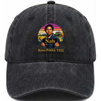 Rosa Parks Quote Washed Cotton Baseball Cap The Only Tired I Was Was Tired Of Giving In