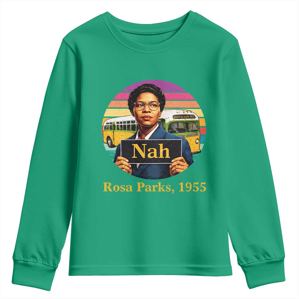 Rosa Parks Quote Youth Sweatshirt The Only Tired I Was Was Tired Of Giving In