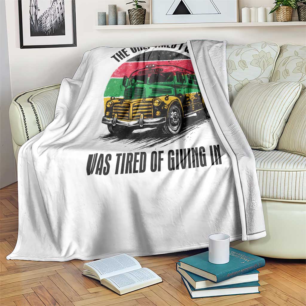 Rosa Parks Tired Of Giving In Throw Blanket Civil Bus Protest