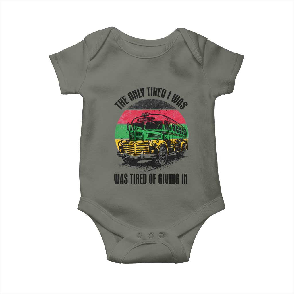 Rosa Parks Tired Of Giving In Baby Onesie Civil Bus Protest