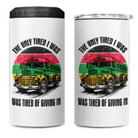 Rosa Parks Tired Of Giving In 4 in 1 Can Cooler Tumbler Civil Bus Protest