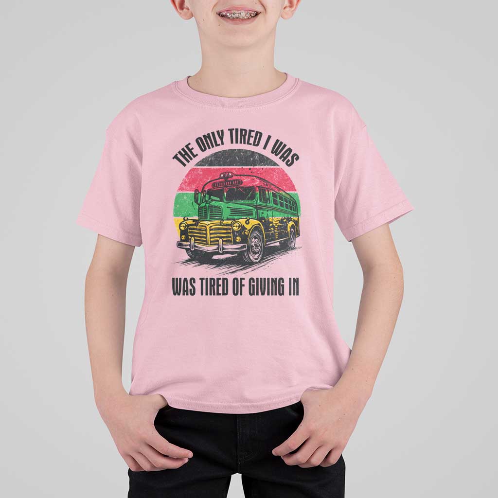 Rosa Parks Tired Of Giving In T Shirt For Kid Civil Bus Protest