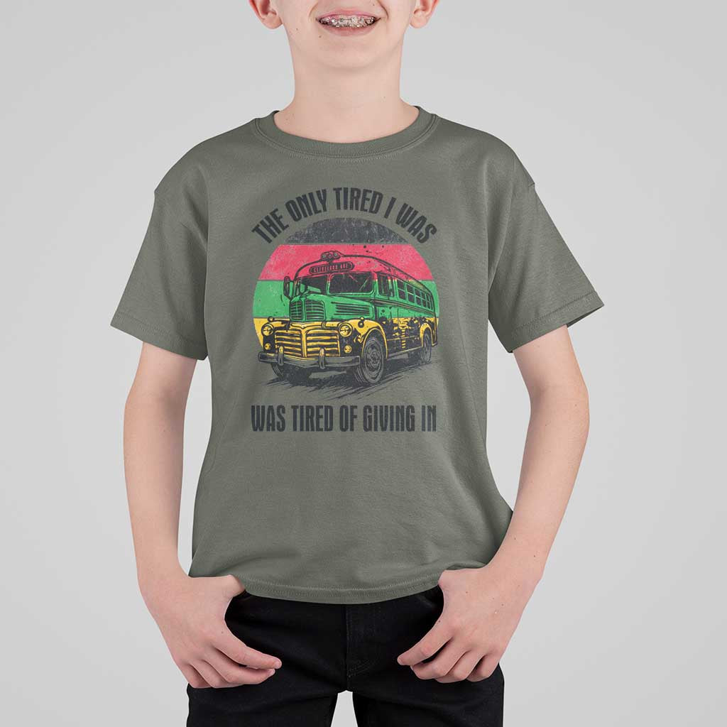 Rosa Parks Tired Of Giving In T Shirt For Kid Civil Bus Protest