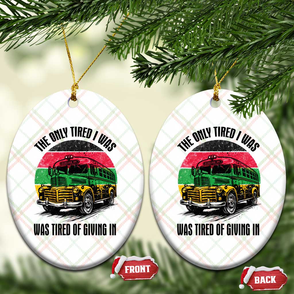 Rosa Parks Tired Of Giving In Ceramic Ornament Civil Bus Protest