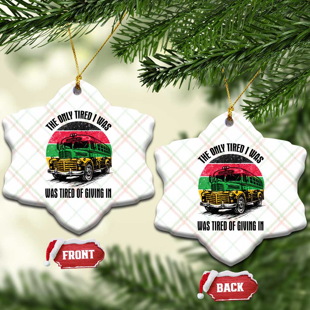 Rosa Parks Tired Of Giving In Ceramic Ornament Civil Bus Protest