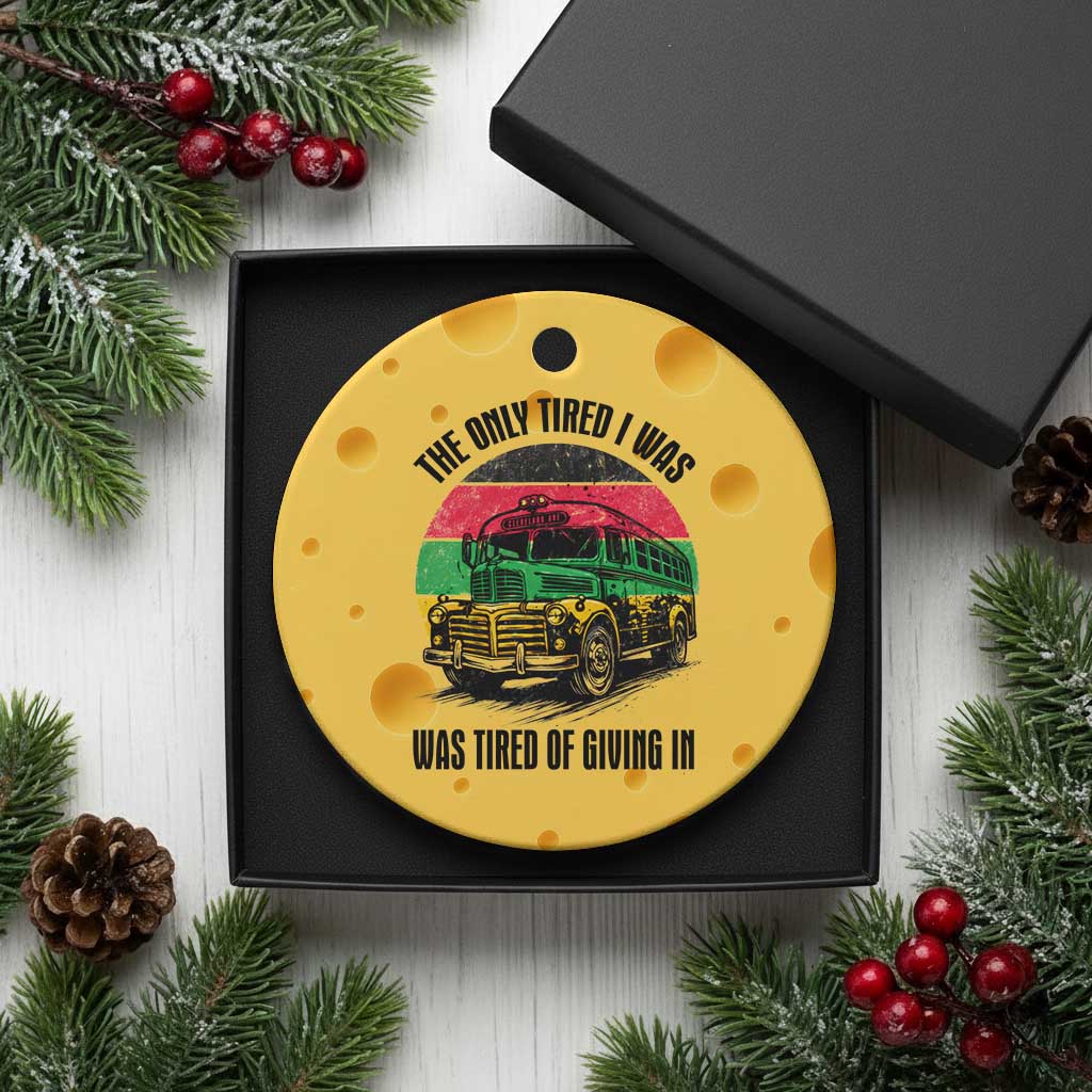 Rosa Parks Tired Of Giving In Ceramic Ornament Civil Bus Protest