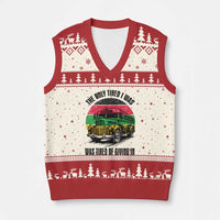 Rosa Parks Tired Of Giving In V-Neck Knit Sweater Vest Civil Bus Protest