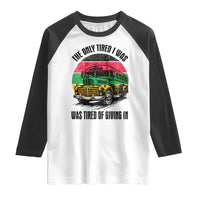 Rosa Parks Tired Of Giving In Raglan Shirt Civil Bus Protest