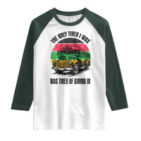 Rosa Parks Tired Of Giving In Raglan Shirt Civil Bus Protest