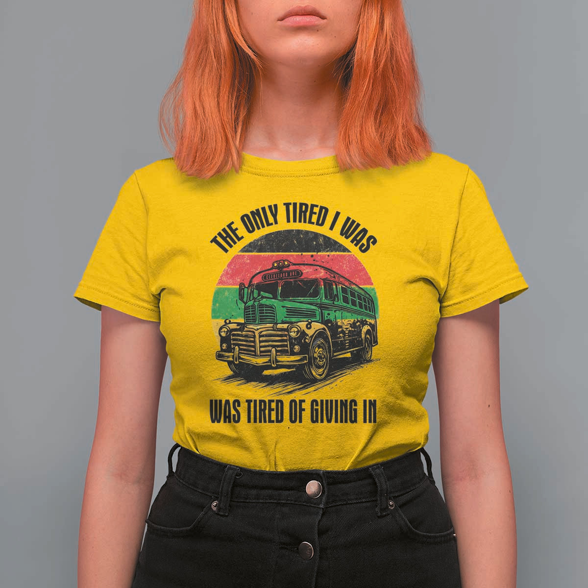 Rosa Parks Tired Of Giving In T Shirt For Women Civil Bus Protest