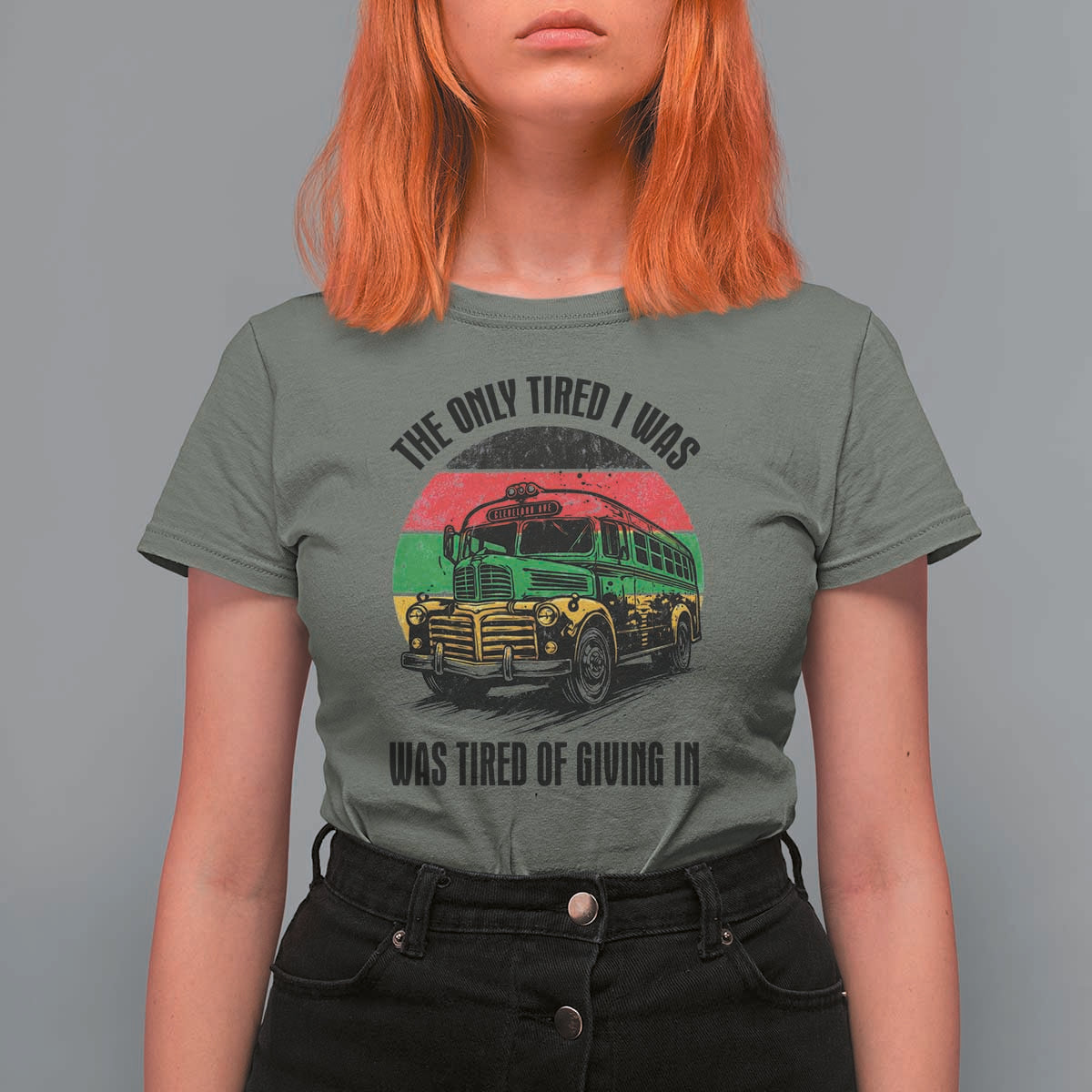 Rosa Parks Tired Of Giving In T Shirt For Women Civil Bus Protest