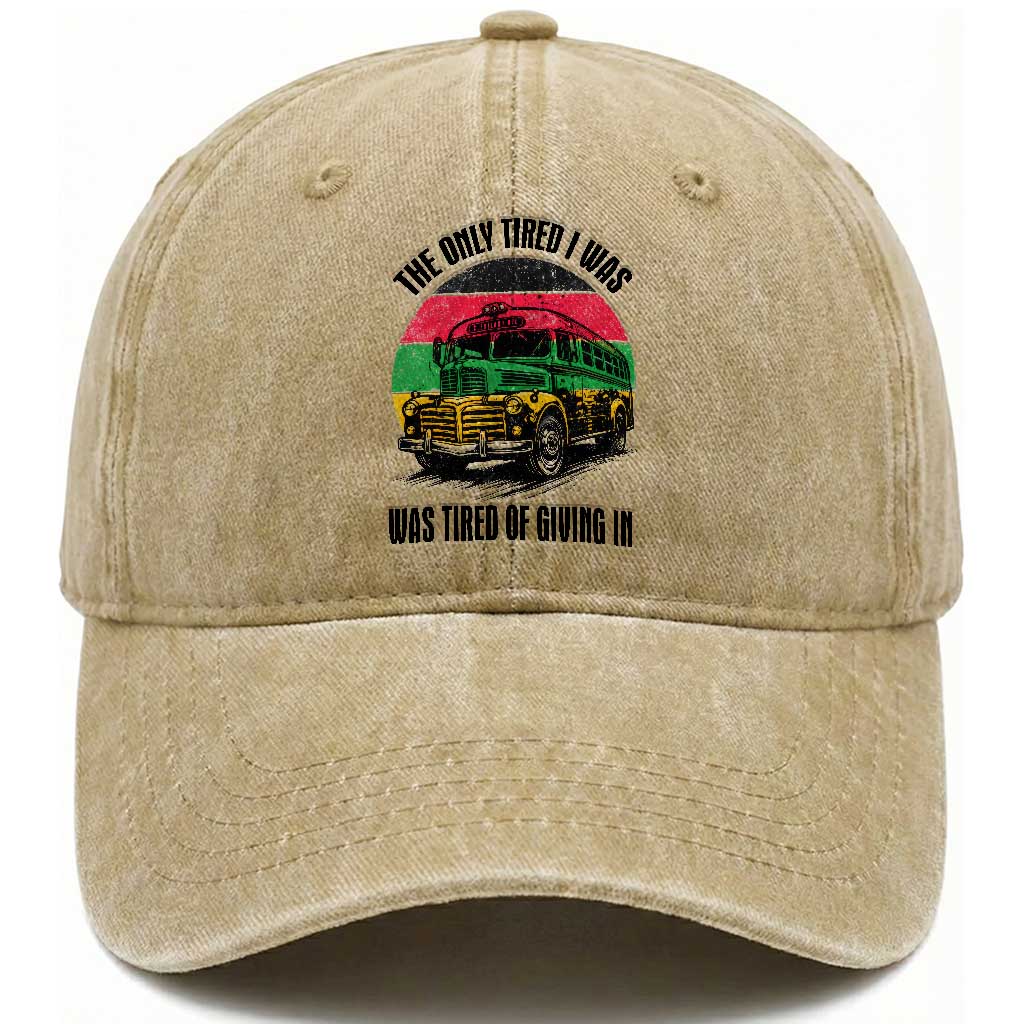 Rosa Parks Tired Of Giving In Washed Cotton Baseball Cap Civil Bus Protest