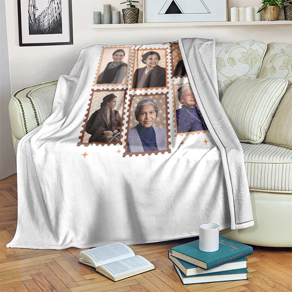Rosa Parks Throw Blanket African American Civil Rights Legacy