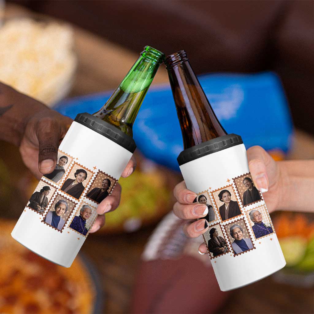 Rosa Parks 4 in 1 Can Cooler Tumbler African American Civil Rights Legacy