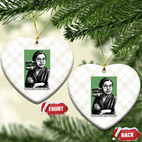 Rosa Parks Quote Ceramic Ornament Never Be Fearful When It Is Right