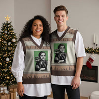 Rosa Parks Quote V-Neck Knit Sweater Vest Never Be Fearful When It Is Right