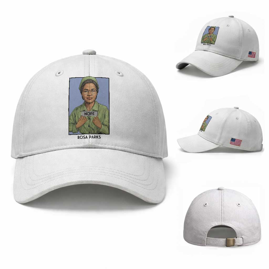 Nope Rosa Parks Baseball Cap Female Empowerment History Gift