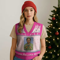 Nope Rosa Parks V-Neck Knit Sweater Vest Female Empowerment History Gift