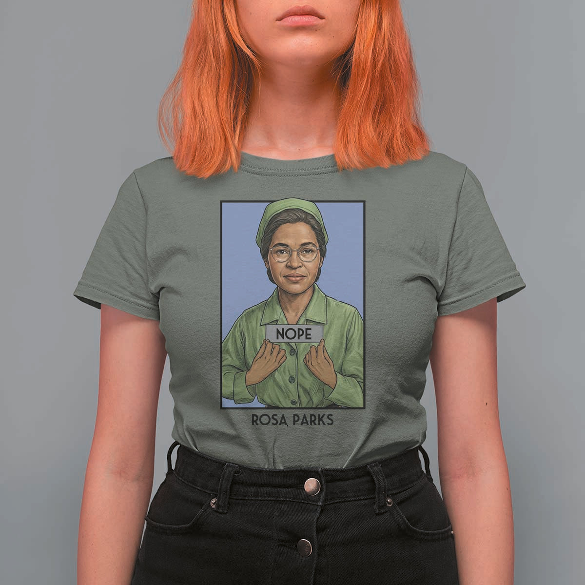 Nope Rosa Parks T Shirt For Women Female Empowerment History Gift