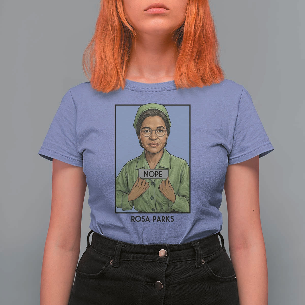 Nope Rosa Parks T Shirt For Women Female Empowerment History Gift