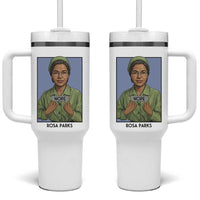 Nope Rosa Parks Tumbler With Handle Female Empowerment History Gift